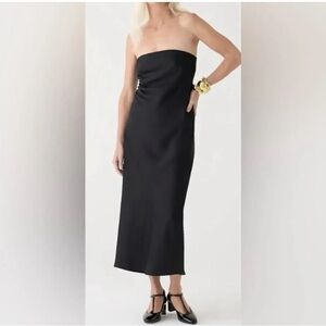 Chic J.Crew Collection Strapless Gwyneth Slip Dress 🌹